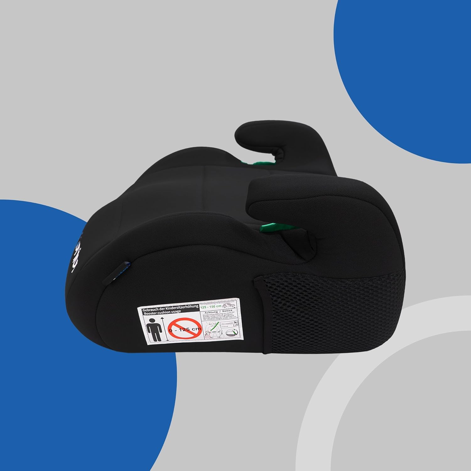 PETEX Max Sitzerhöhung i - Size R129, 125–150 cm, Schwarz