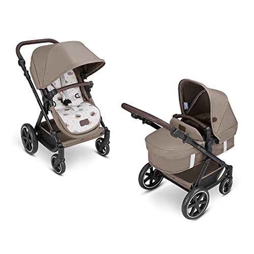 Puppenwagen ABC Design Migno 2in1 – Babywanne & Sportsitz – Cream