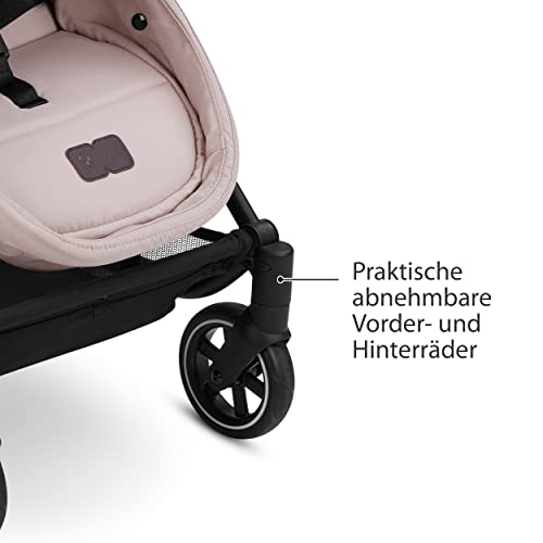 Puppenwagen ABC Design Migno Diamond 2in1 – Babywanne & Sportsitz – Berry