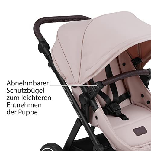 Puppenwagen ABC Design Migno Diamond 2in1 – Babywanne & Sportsitz – Berry