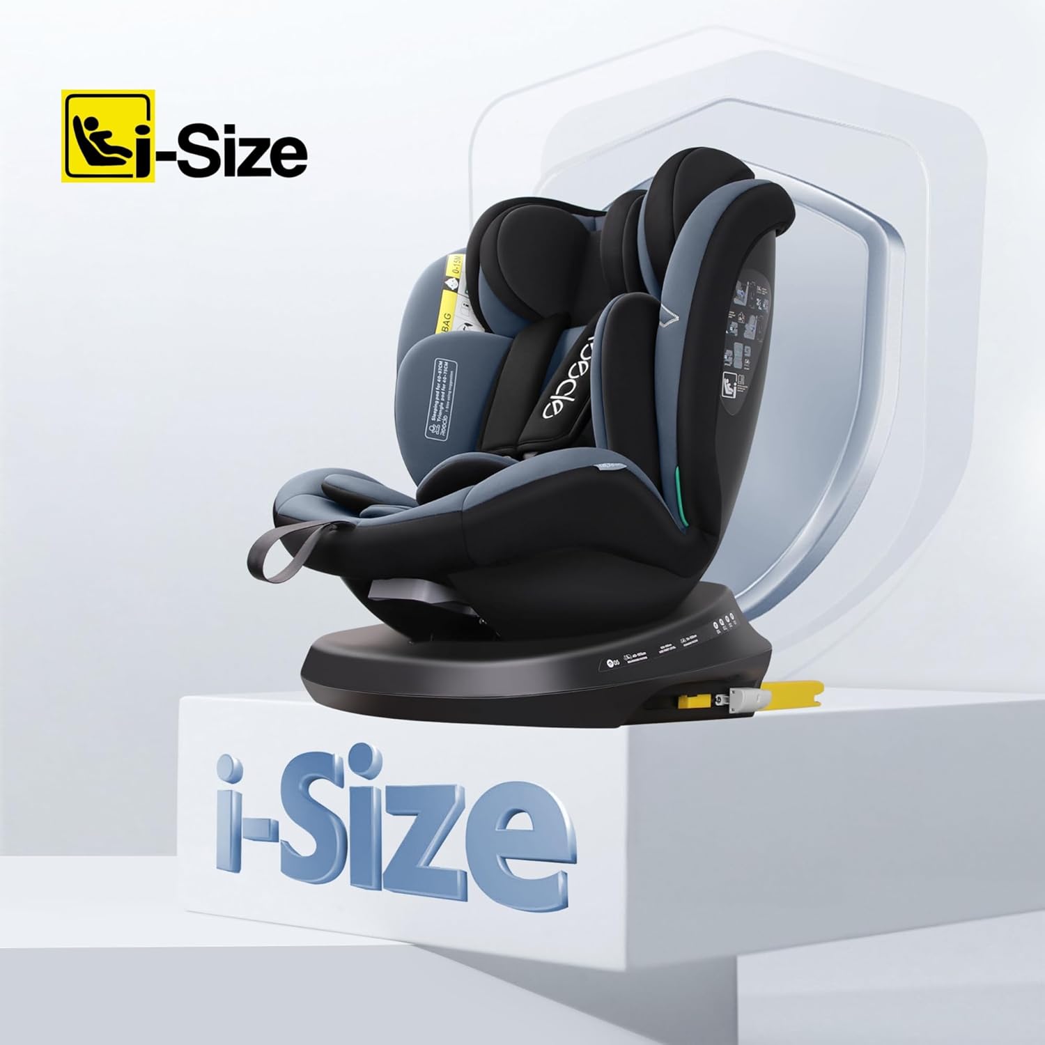 Reecle 360 Drehbar i - Size Kindersitz mit ISOFIX 40 - 150 cm (0 - 36 kg) Reboarder, ab Geburt - 12 Jahre, ECE R129