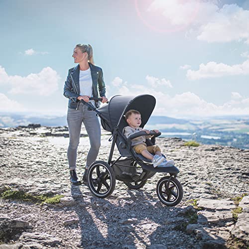 Sportbuggy Hauck Runner 2 – große Luftreifen, bis 25 kg, UV 50+ – Schwarz