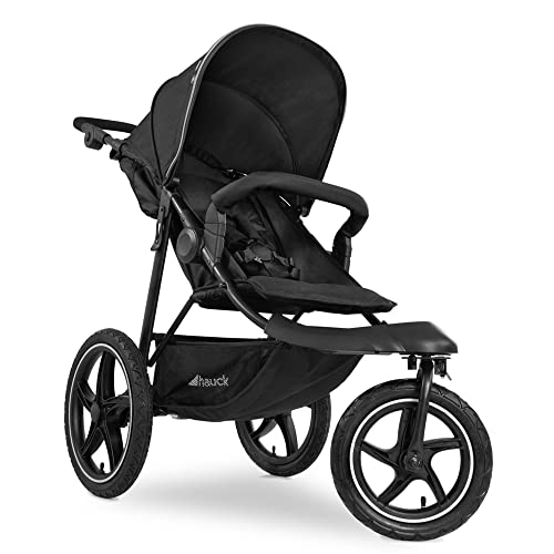 Sportbuggy Hauck Runner 2 – große Luftreifen, bis 25 kg, UV 50+ – Schwarz