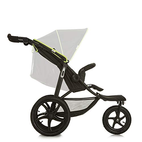 Sportbuggy Hauck Runner – Luftreifen, Liegefunktion, bis 25 kg – Schwarz Neon Gelb