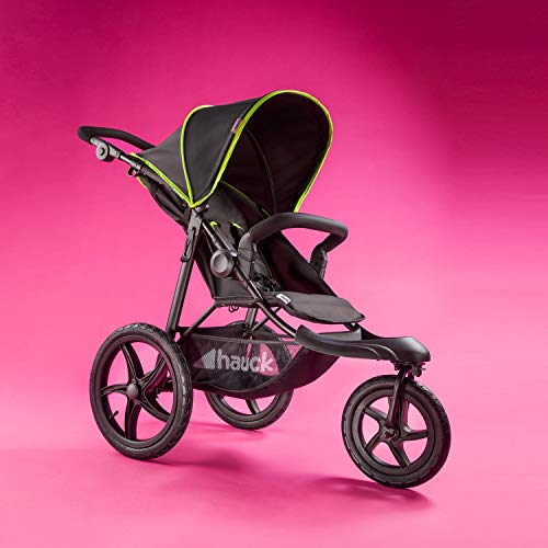 Sportbuggy Hauck Runner – Luftreifen, Liegefunktion, bis 25 kg – Schwarz Neon Gelb