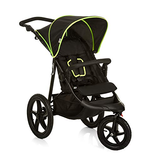 Sportbuggy Hauck Runner – Luftreifen, Liegefunktion, bis 25 kg – Schwarz Neon Gelb