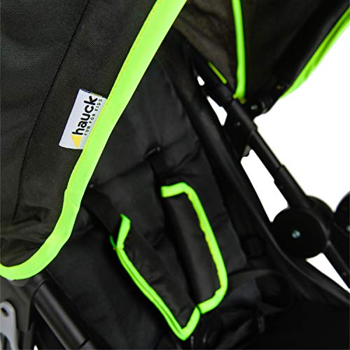 Sportbuggy Hauck Runner – Luftreifen, Liegefunktion, bis 25 kg – Schwarz Neon Gelb