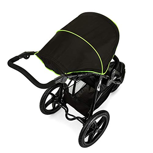 Sportbuggy Hauck Runner – Luftreifen, Liegefunktion, bis 25 kg – Schwarz Neon Gelb