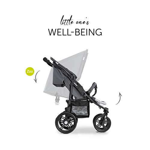 Zwillingswagen Hauck Roadster Duo SLX – bis 30 kg, kompakt faltbar – Grau Silber