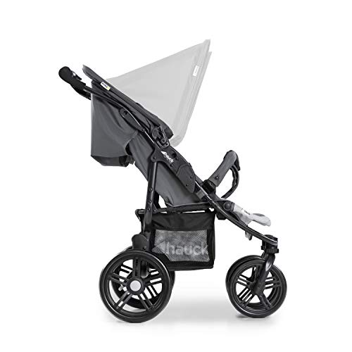 Zwillingswagen Hauck Roadster Duo SLX – bis 30 kg, kompakt faltbar – Grau Silber