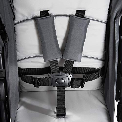 Zwillingswagen Hauck Roadster Duo SLX – bis 30 kg, kompakt faltbar – Grau Silber